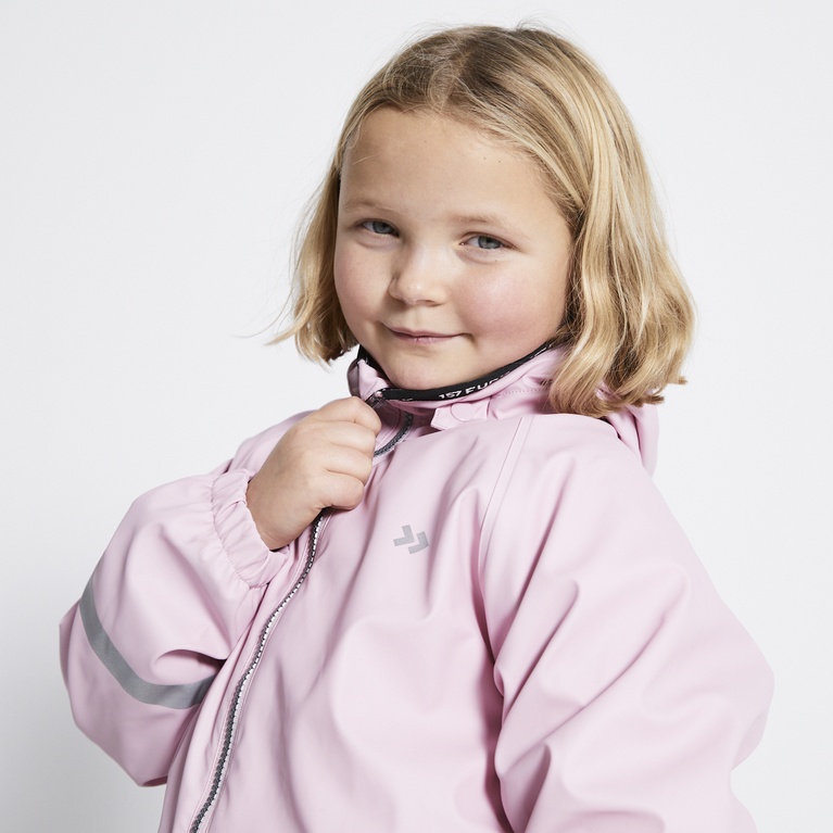 Lined rain overall "Ätran" Soft Pink